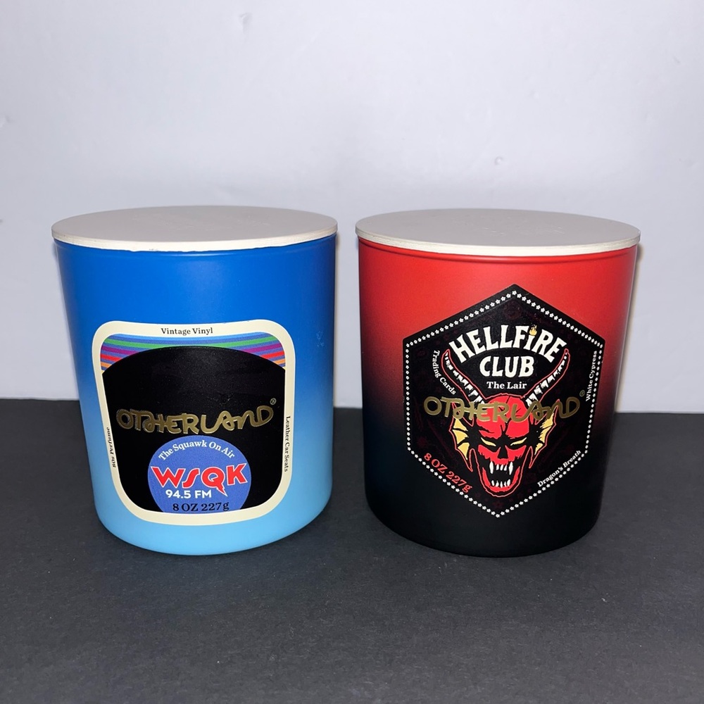 Brand New Set of 2 Otherland Stranger Things Candles Hellfire WSQK